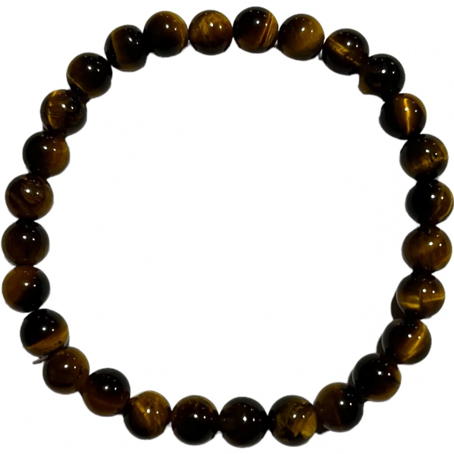 Tiger Eye - Yellow - Crystal Bead Bracelet